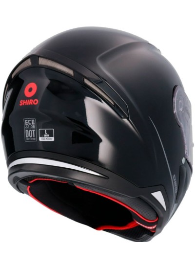 CASCO SHIRO HUNTER MONOCOLOR NEGRO