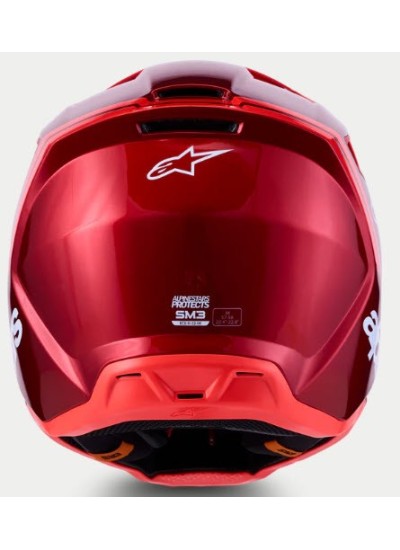 CASCO ALPINESTARS S-M3 RADIUM red mot red fl white gl-1