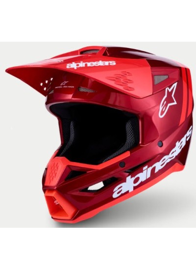 CASCO ALPINESTARS S-M3 RADIUM red mot red fl white gl-1