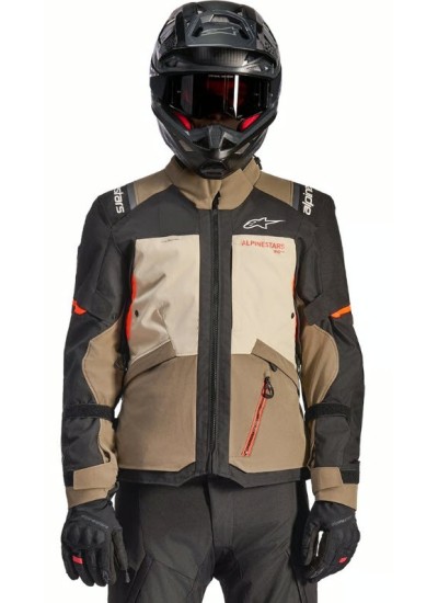 CHAQUETA ALPINESTARS ANDES V4 DRYSTAR WALNUT MASTIC BLACK