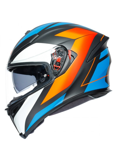 CASCO AGV K-5 S PINLOCK MAXVISION CORE NEGRO_AZUL_NARANJA_5