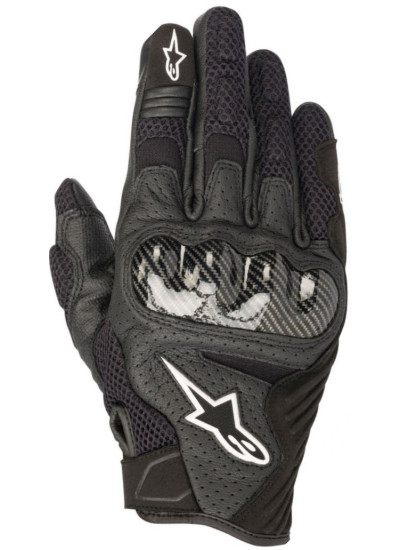 GUANTES ALPINESTARS SMX-1 AIR V2 NEGRO_BLANCO_FRONT