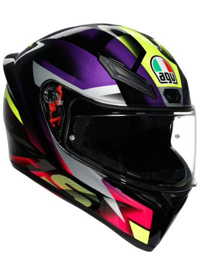 Casco AGV K1 S - FASTLAP - Negro-Violeta