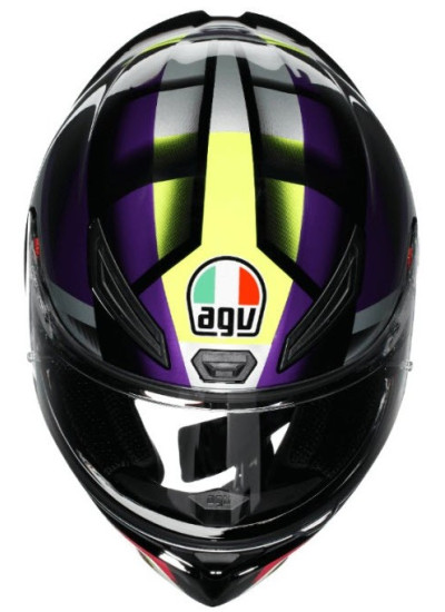 Casco AGV K1 S - FASTLAP - Negro-Violeta