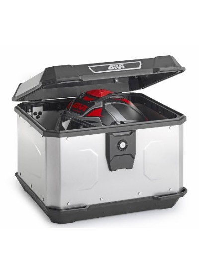 MALETA GIVI MONOLOCK ALPINA 44 LITROS ALUMINIO NATURAL
