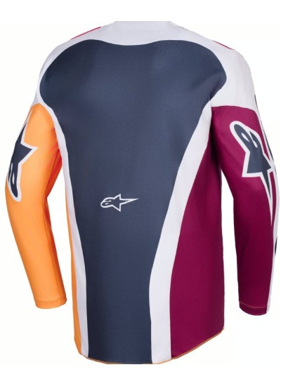 CAMISETA ALPINESTARS RACER PORTL Red-Light Grey-Dark Grey-1