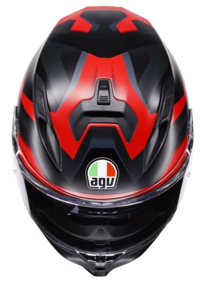 CASCO AGV K7 E2206 MPLK GLIMPSE MATT NEGRO-ROJO-1