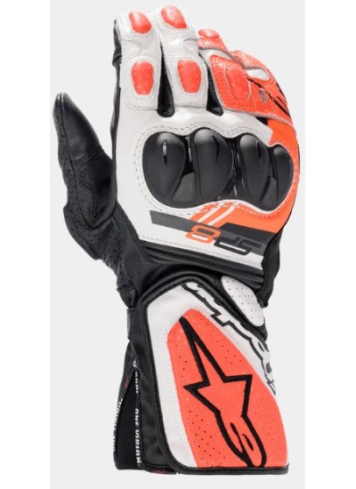 GUANTES ALPINESTARS SP-8 V3 NEGRO-BLANCO-ROJO-fluor-1
