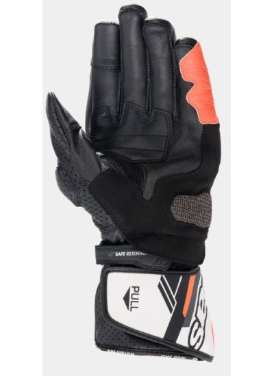 GUANTES ALPINESTARS SP-8 V3 NEGRO-BLANCO-ROJO-fluor-2